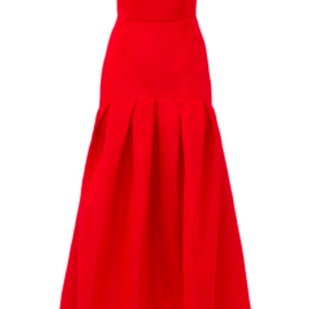 Red Halter High Low Dress jill Stuart gown - Picture 2 of 7